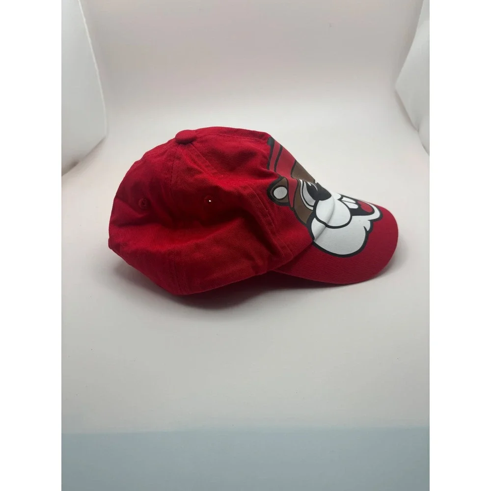 Buc-ee's Youth Red Beaver Mascot Baseball Cap UPF 50+ Cotton Hat BUCFCE YTH